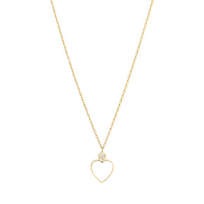 Alexa Jewelry 18k Gold White Rockstar Necklace
