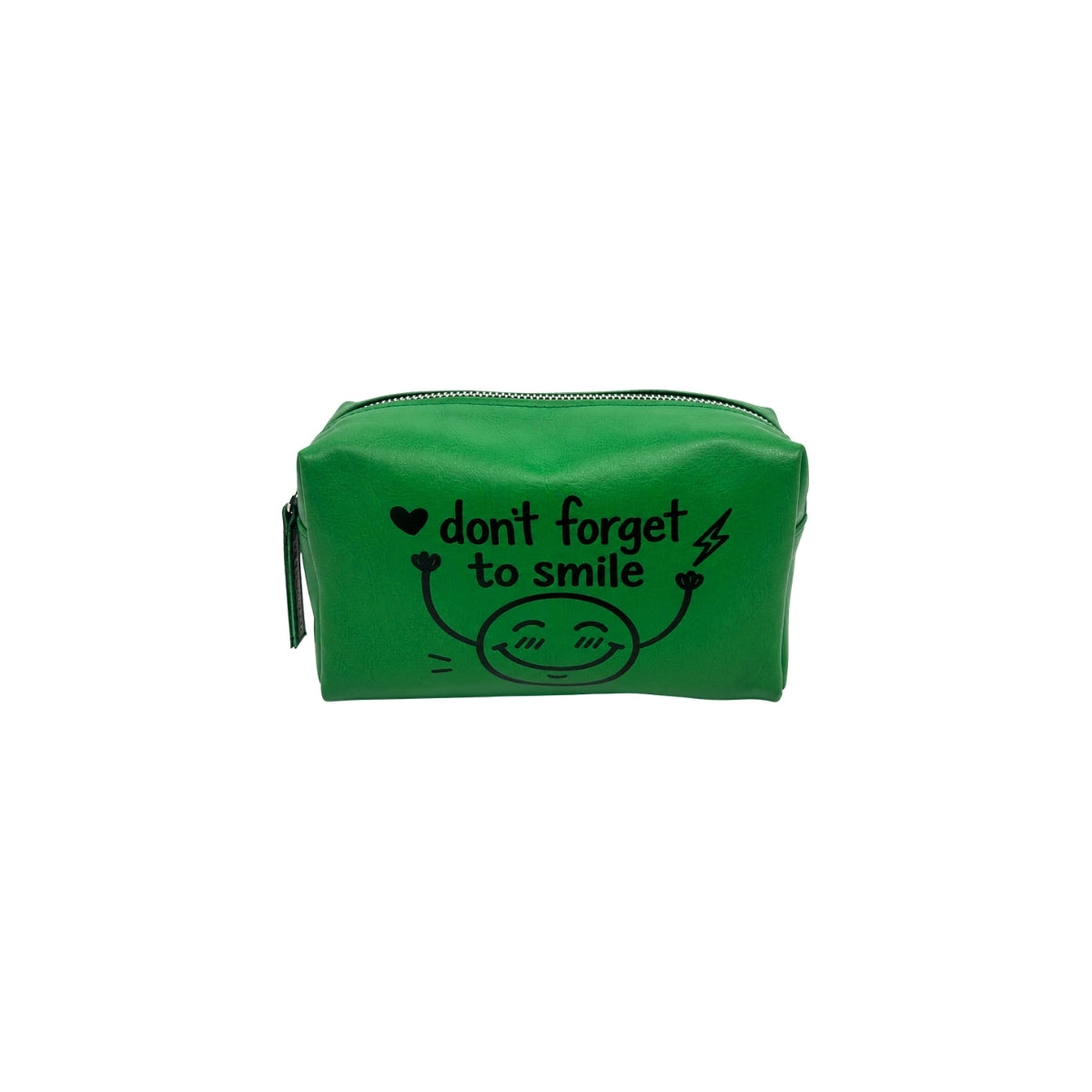 Joumana Dagher Don't Forget to Smile Green Pouch