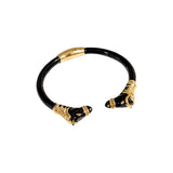 Polina Enamel Gold Horse Cuff Bracelet