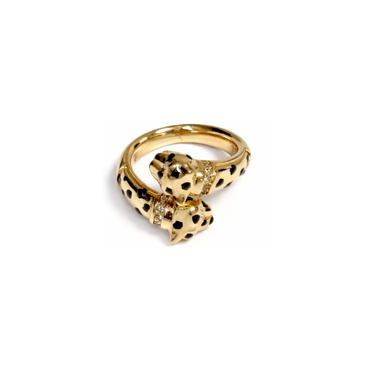 Polina Gold Double Panther Ring
