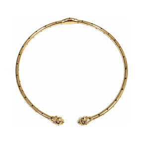 Polina Gold Panther Collar Necklace