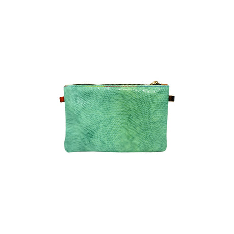 Ebarrito Multicolor Snakeskin Leather Clutch