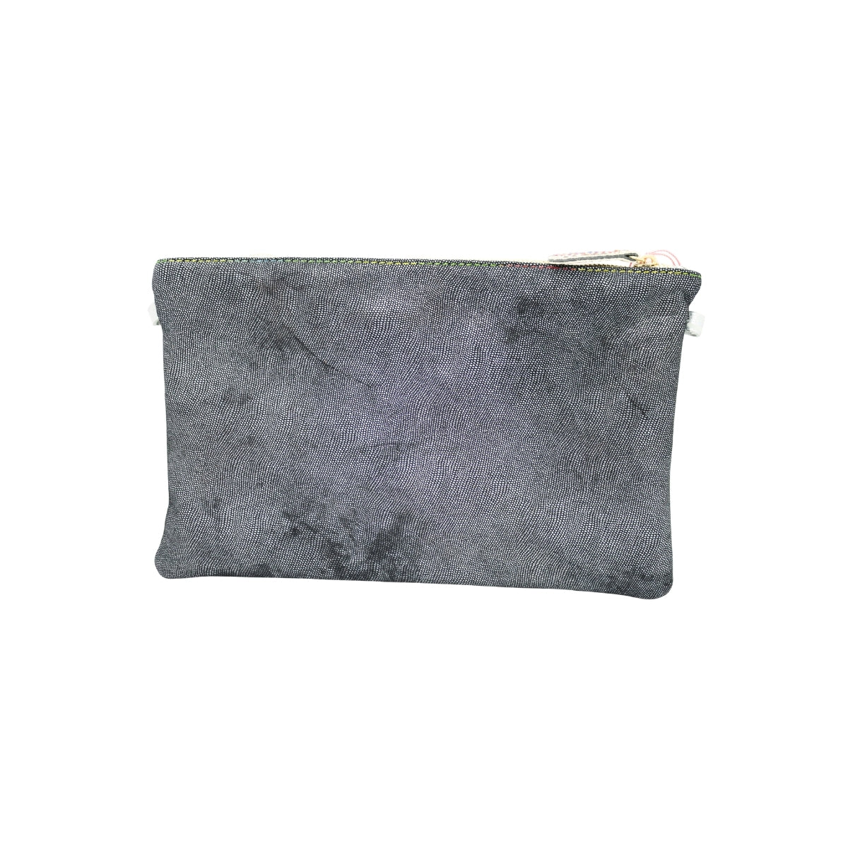 Ebarrito Bold Houndstooth Pattern Leather Clutch