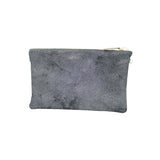 Ebarrito Bold Houndstooth Pattern Leather Clutch