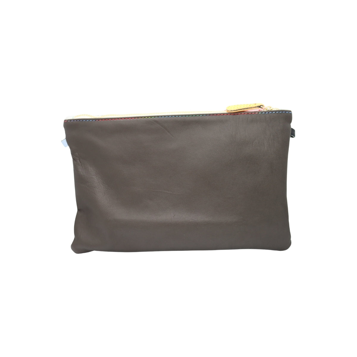 Ebarrito Blue Snakeskin Leather Clutch