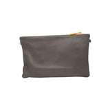 Ebarrito Blue Snakeskin Leather Clutch