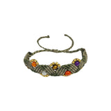 You & Eye Forest Green Gemstone Macrame Bracelet