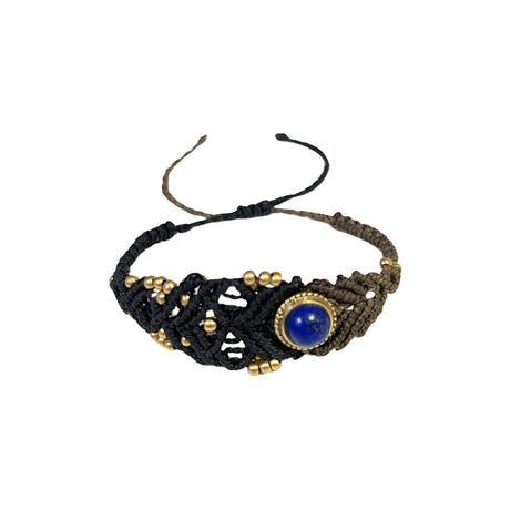 You & Eye Lapis Lazuli Gemstone Macrame Bracelet