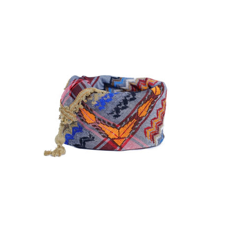 SEP Grey Multicolor Keffiyeh with Tassel