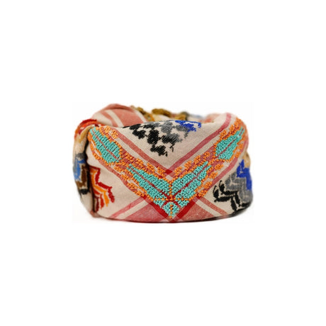 SEP Beige Multicolor Keffiyeh with Tassel