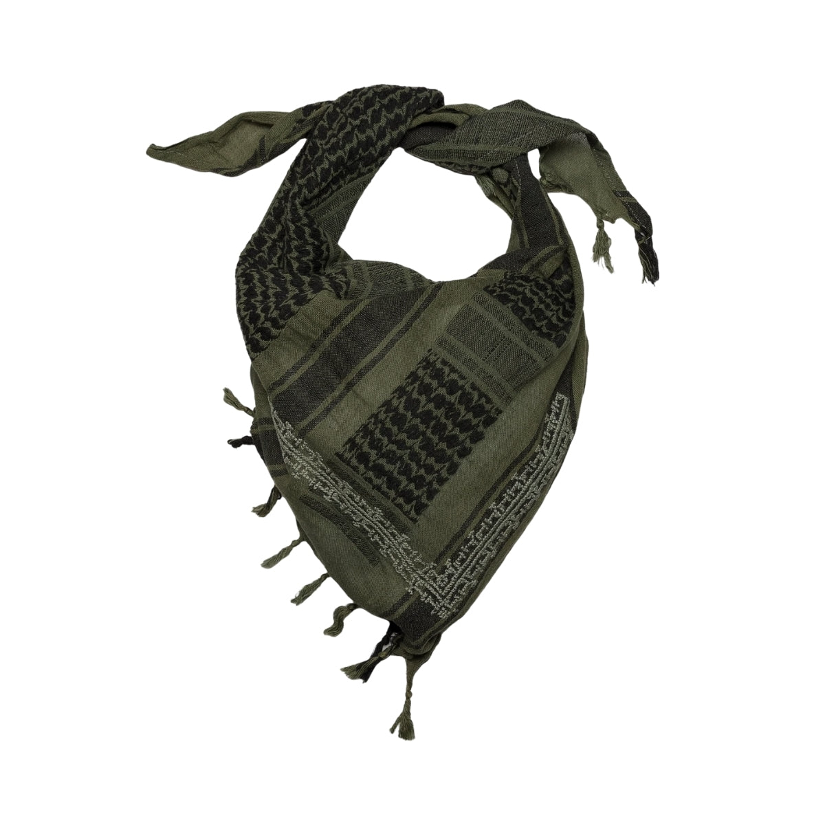 SEP Mini Khaki Cotton Keffiyeh with Tassel