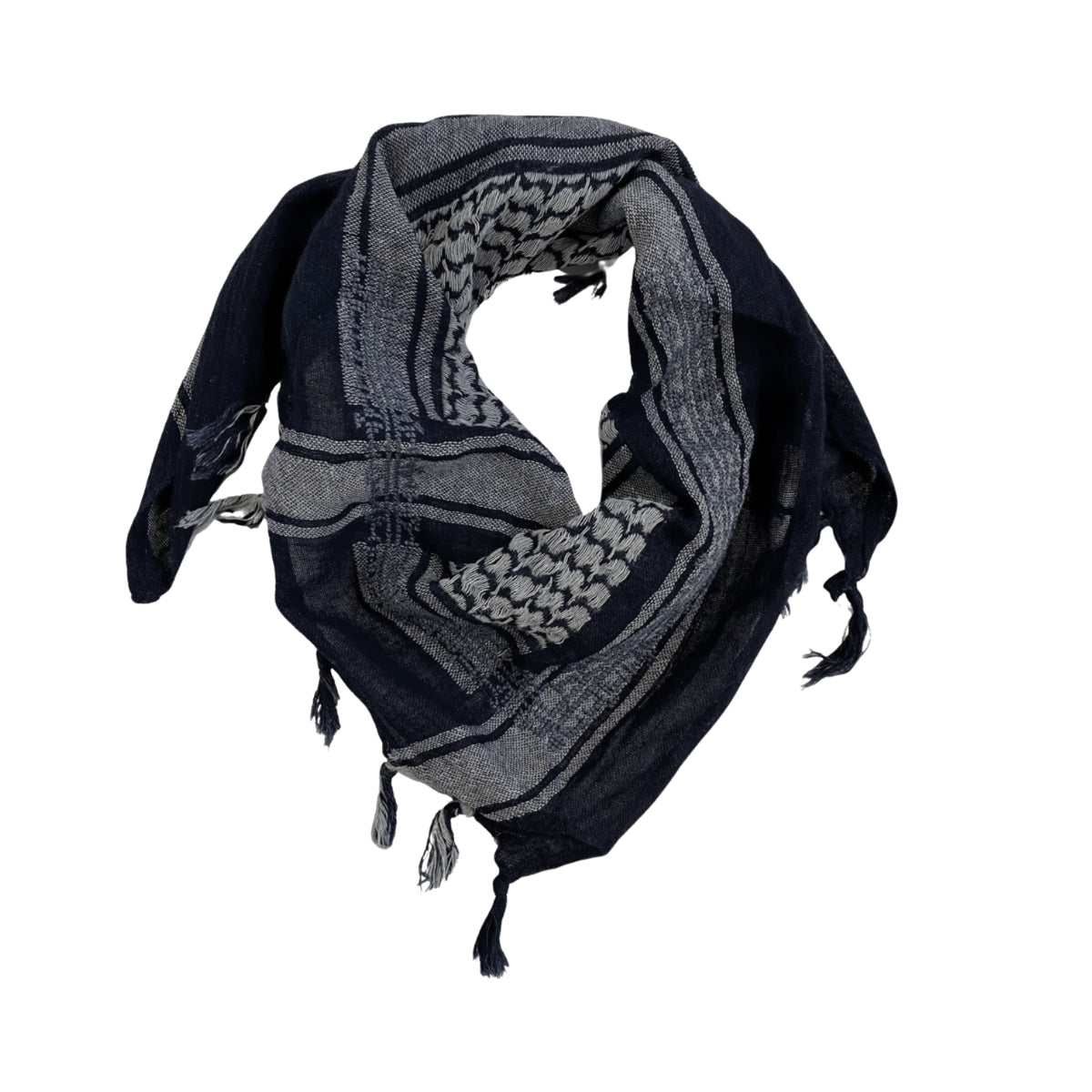 SEP Mini Blue Cotton Keffiyeh with Tassel