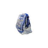 Alex.Max Blue Kiss Embroidered Clutch