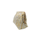 Alex.Max Silver Beach Embroidered Clutch