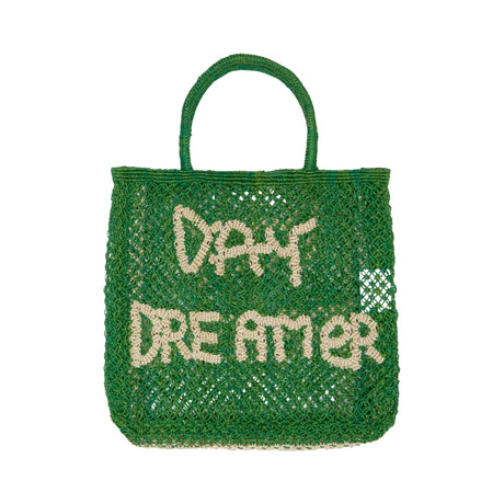 The Jacksons Bags Large Green Day Dreamer Jute Tote Bag