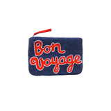 The Jacksons Bags Navy Bon Voyage Beaded Clutch Bag
