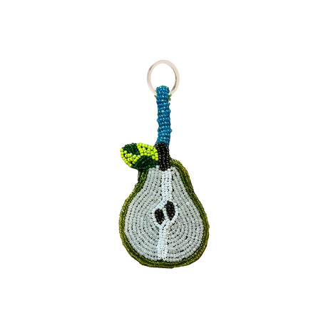The Jacksons Bags Mini Beaded Pear Keyring