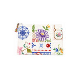 RELAX RE-LUX Indigo Bloom Patch Embroidery Pouch