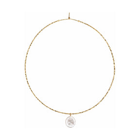 You & Eye Dangling Mother of Pearl Choker