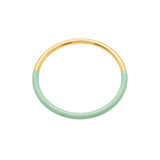 You & Eye Color Block Aqua Enamel Bangle