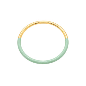 You & Eye Color Block Aqua Enamel Bangle