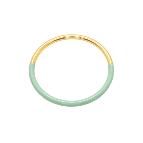 You & Eye Color Block Aqua Enamel Bangle