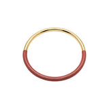 You & Eye Color Block Terracotta Enamel Bangle
