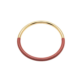 You & Eye Color Block Terracotta Enamel Bangle