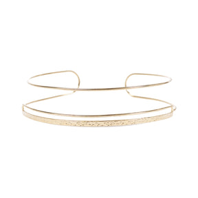 You & Eye Triple Strand Hammered Choker