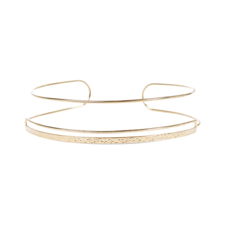 You & Eye Triple Strand Hammered Choker