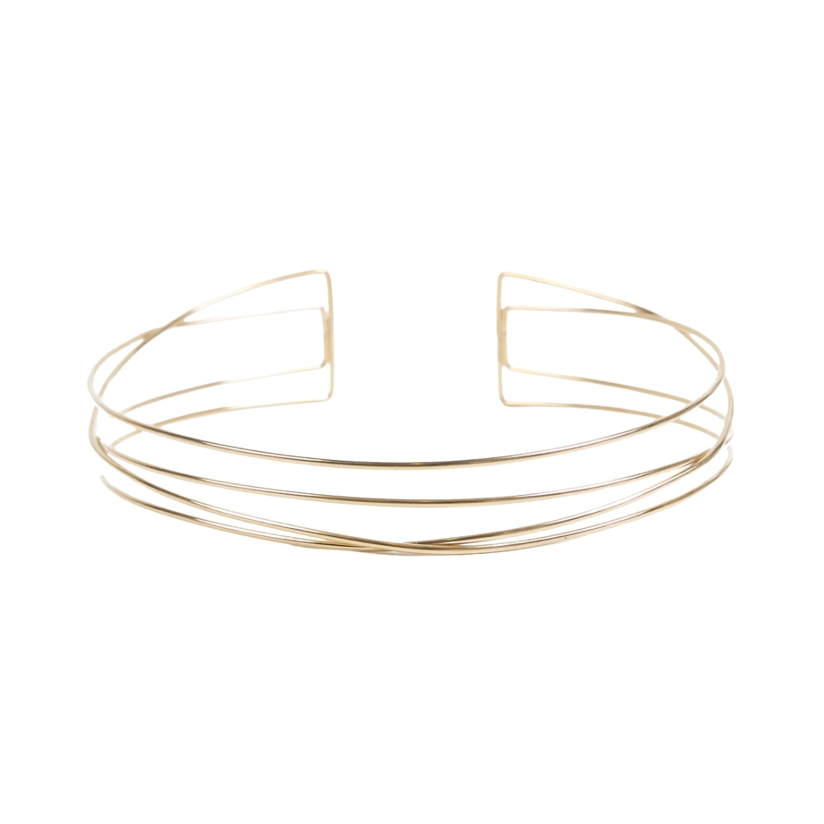 You & Eye Multi Strand Crossover Choker