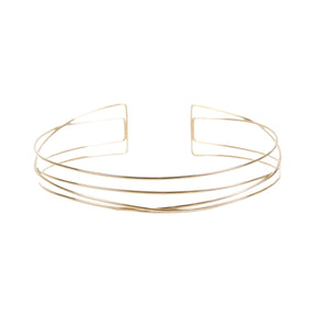 You & Eye Multi Strand Crossover Choker