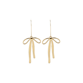 You & Eye Flowy Bow Drop Earrings