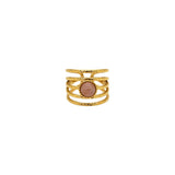 You & Eye Sun Stone Tiered Gemstone Ring