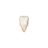 You & Eye Agate Long Heart Ring