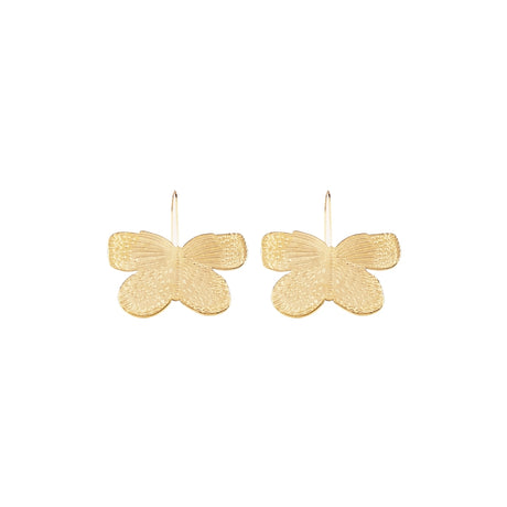You & Eye Brushed Butterfly Drop Earrings