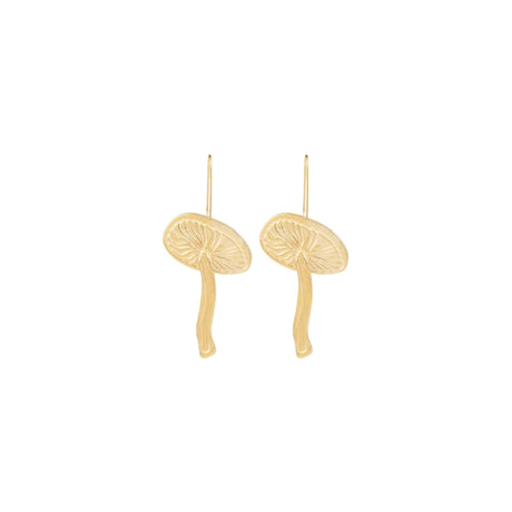 You & Eye Brushed Mushroom Drop Earrings