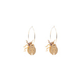 You & Eye Brushed Ladybug 3D Earrings