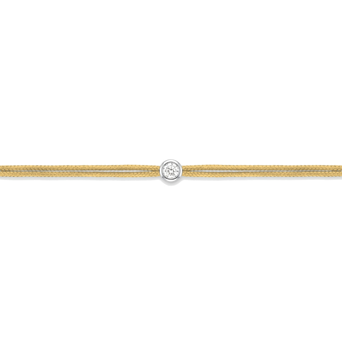 LoveLab Antwerp Cuty Diamond Gold Cord Bracelet