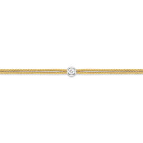 LoveLab Antwerp Cuty Diamond Gold Cord Bracelet