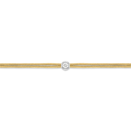 LoveLab Antwerp Cuty Diamond Gold Cord Bracelet