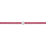 LoveLab Antwerp Cuty Diamond Burgundy Cord Bracelet