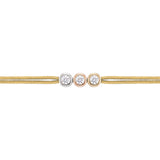 LoveLab Antwerp Mix Three-Tone Diamond Gold Cord Bracelet