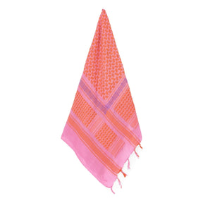 SEP Pink Mary Cotton Keffiyeh with Tassel