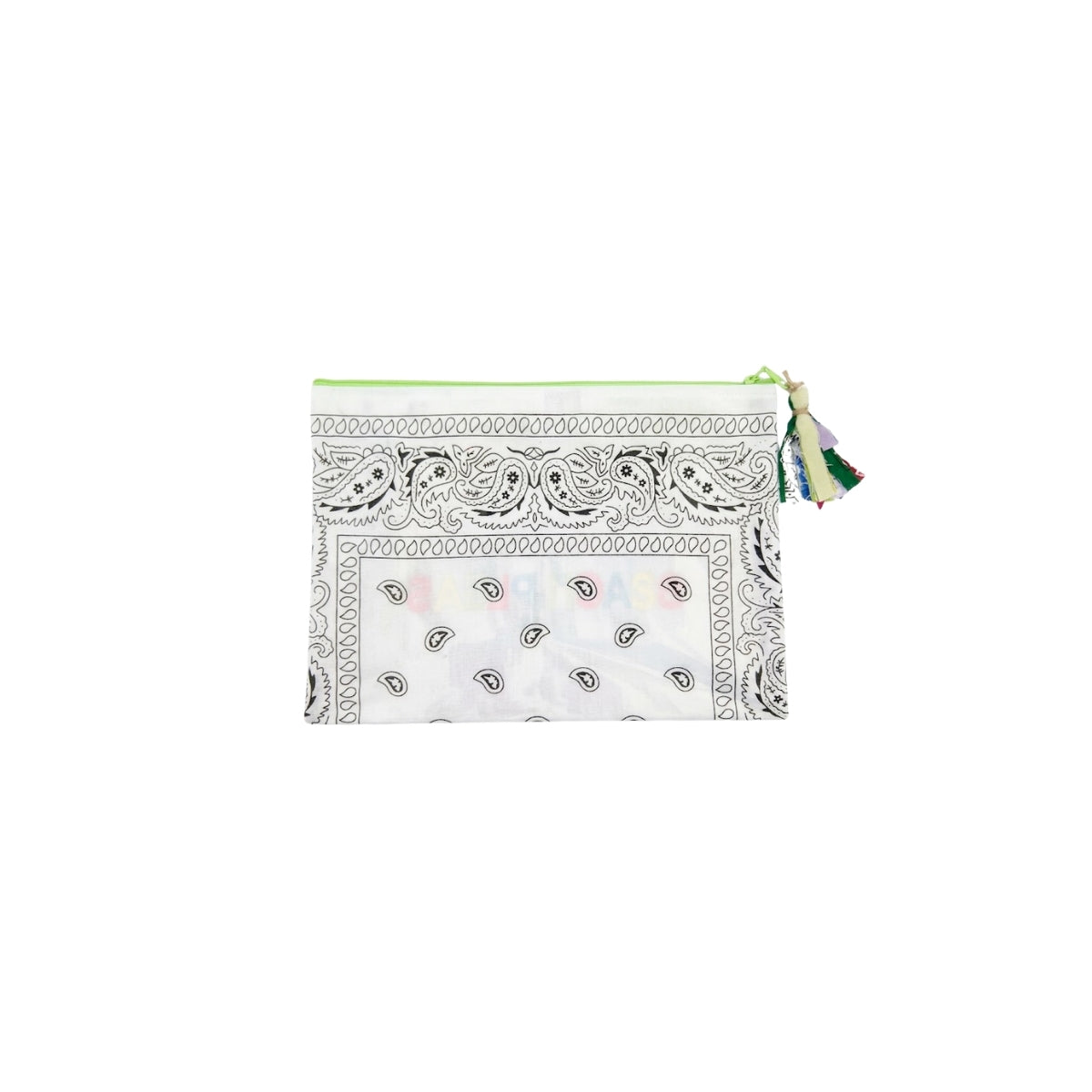 Bandana Pouch with Embroidered Beach Please