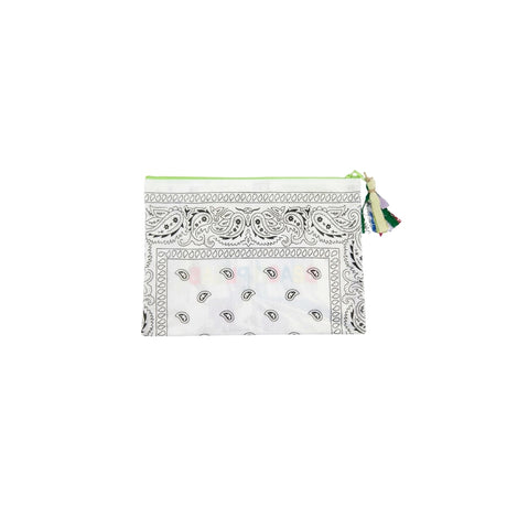 Bandana Pouch with Embroidered Beach Please