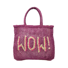 The Jacksons Bags Large Orchid Wow Jute Tote Bag