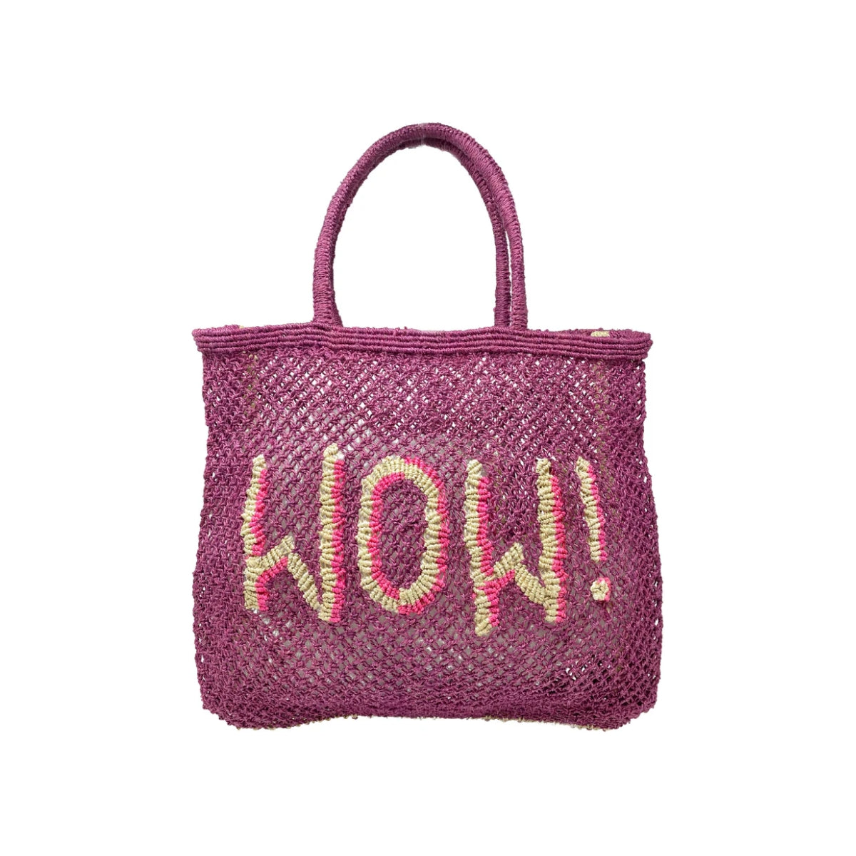 The Jacksons Bags Small Orchid Wow Jute Tote Bag