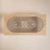 Embroidered Mesh Large Rectangle Plexi Box
