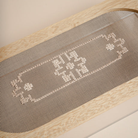 Embroidered Mesh Large Rectangle Plexi Box